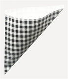 Hors d'oeuvre Mini Plus K-14 Black & White Check Paper Cones, holds 5.5 oz.