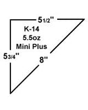 Hors d'oeuvre Mini Plus K-14 Black & White Check Paper Cones, holds 5.5 oz.