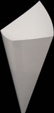 BLOW-OUT SALE Large K-18 White Cardboard Cones Without Sauce Container holds 9.5 oz.