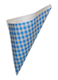 Large K-18 Blue And White Paper Cones, 400 Cones, Holds 9.5 Oz. BLOWOUT SALE, $0.12 per cone