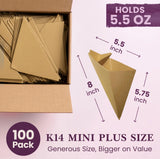 100 Pack
K14 MINI PLUS SIZE
Generous Size, Bigger on Value
