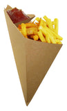 Blow-OUT Sale Large K-18 Eco Friendly Cardboard Cone With Built In Sauce Container, holds 9.5 oz.