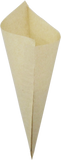 Jumbo K-23 Eco Friendly Brown Paper Cones. , holds 18.5 oz: want to add sticker with your logo contact custom@friteshop.com