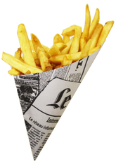 X-Large K-20 French Newspaper Paper Cones