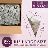 1600 Pack
K18 LARGE SIZE
Generous Size, Bigger on Value
