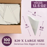 100 Pack
K20 X LARGE SIZE
Generous Size, Bigger on Value