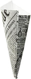 Large K-18 French Newspaper Paper Cones, Holds 9.5 Oz.