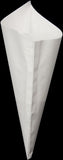 Jumbo K-23 White Paper Cones. Jumbo, holds 18.5 oz