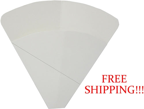 Regular Size Crepe Holder White - Perforated 250 gram Cardboard