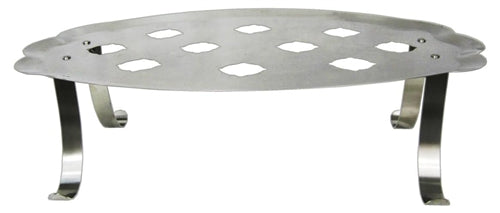 Oval Catering Tray Stainless Steel simple attachable legs,Hand-Made, light weight (2 lbs)  Fits all of our Cones (both paper and cardboard).