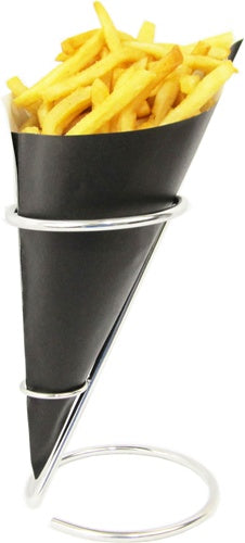 Contemporary Table Top Cone Holder, Stainless Steel - Fits our paper cones size K17,  K-18, K-20, K-21, K-23