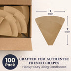 CRAFTED FOR AUTHENTIC FRENCH CREPES
Heavy-Duty 300g Cardboard