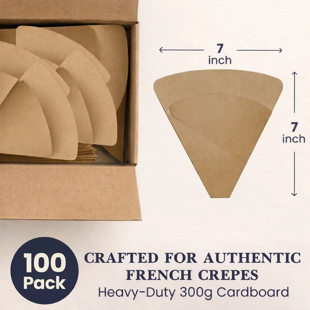 CRAFTED FOR AUTHENTIC FRENCH CREPES
Heavy-Duty 300g Cardboard
