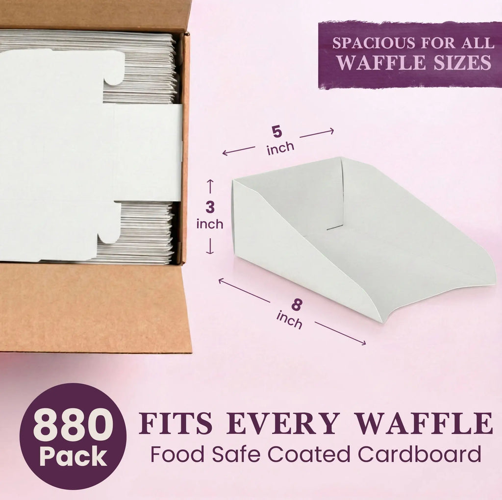 FITS EVERY WAFFLE
Food Safe Coated Cardboard
