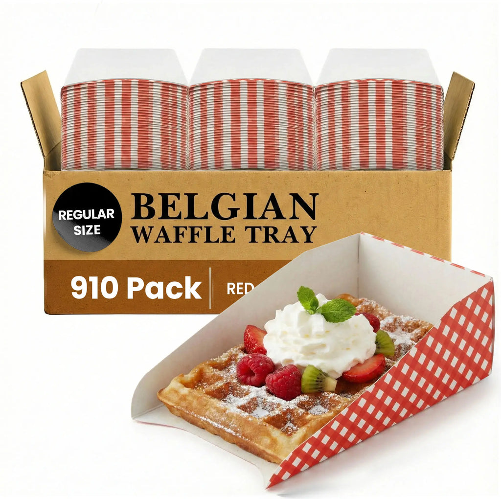 REGULAR SIZE
BELGIAN WAFFLE TRAY
910 Pack