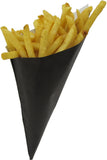 Hors d'oeuvre Mini K-13 Black Paper Cones., holds 4.5 oz.