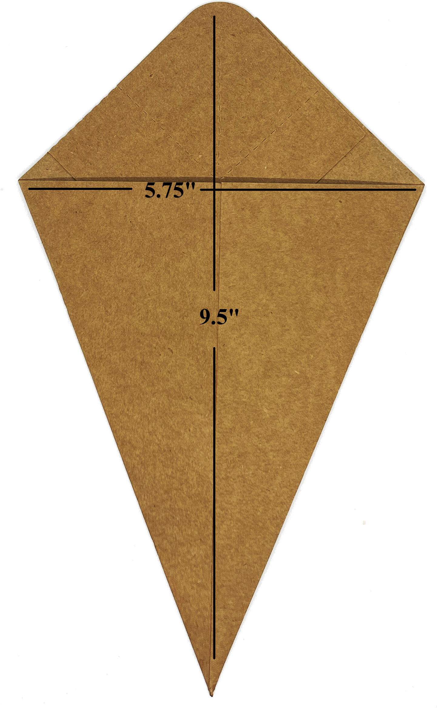 Blow-OUT Sale Full Case Large K-18 Eco Friendly  Cardboard Cone With Built In Sauce Container, holds 9.5 oz.