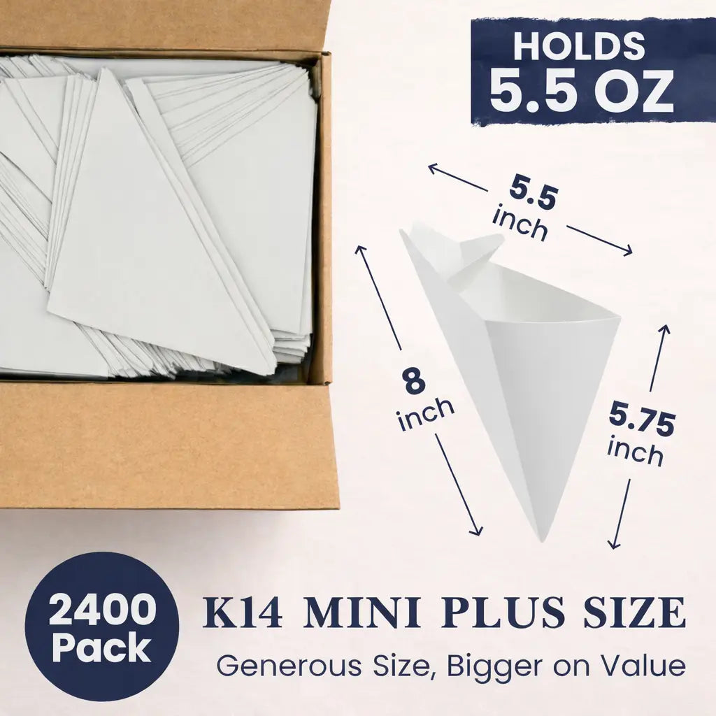2400 Pack
K14 MINI PLUS SIZE
Generous Size, Bigger on Value