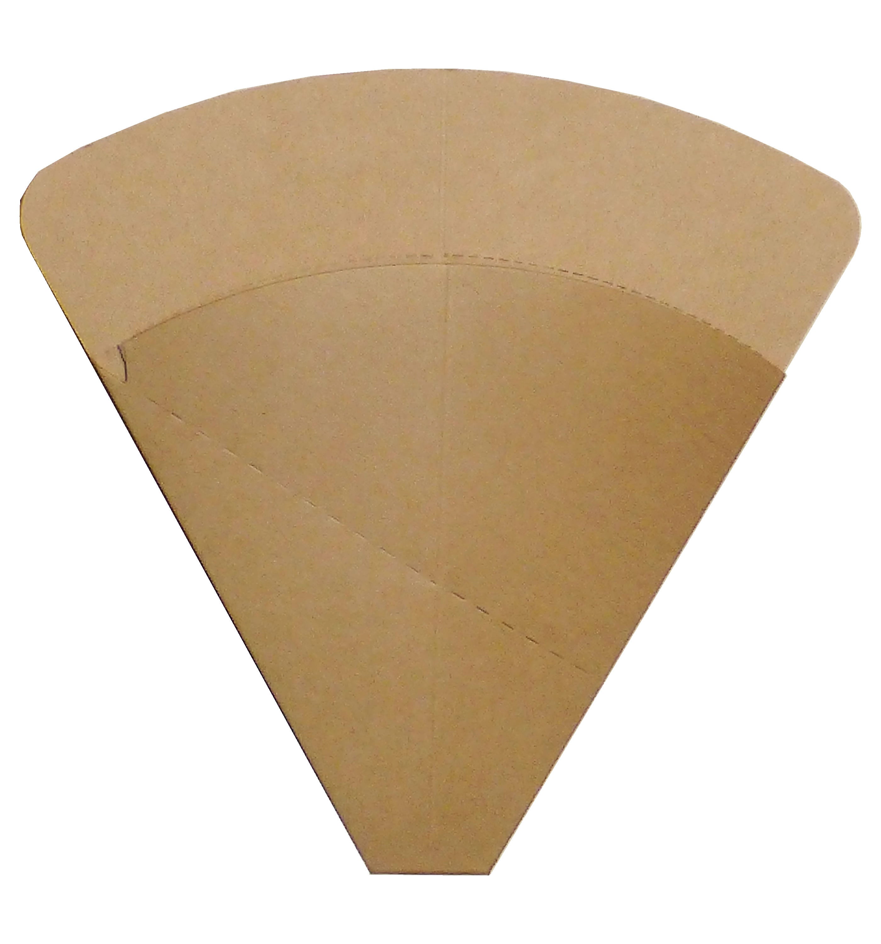 Regular Size French Crepe Holder Eco - Perforated 300 GRAM HEAVY DUTY  Cardboard
