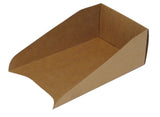 Belgian Waffle Tray Eco Kraft Brown. Ships flat, simple to fold & serve.