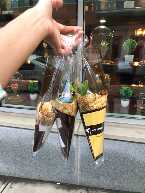 Plastic Perforated TO-GO Bags for Japanese Crepes