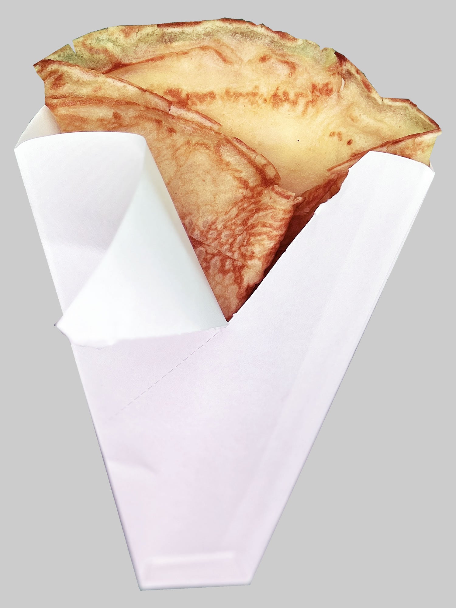 Japanese Crepe Wrappers White Paper (for JAPANESE STYLE CREPES, NOT FRENCH): want to add sticker with your logo contact custom@friteshop.com
