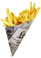 X-Large K-20 French Newspaper Paper Cones