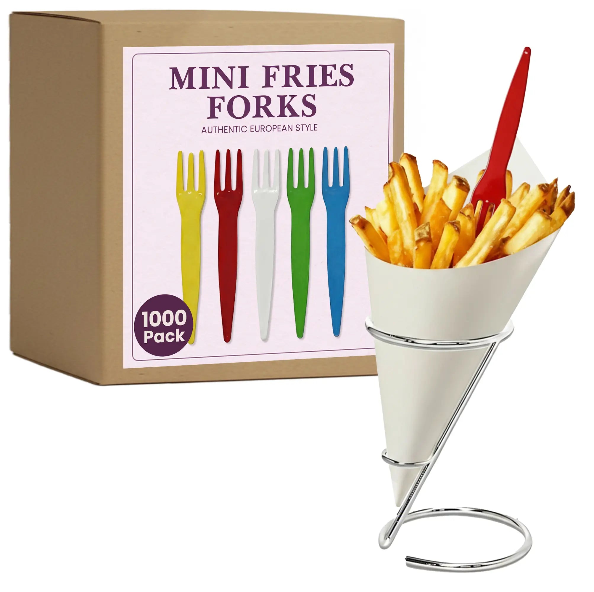 MINI FRIES FORKS
1000 Pack