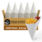 MINI PLUS K14 SIZE
SOLID WHITE CARDBOARD GONES
2400 Pack
5.5 oz