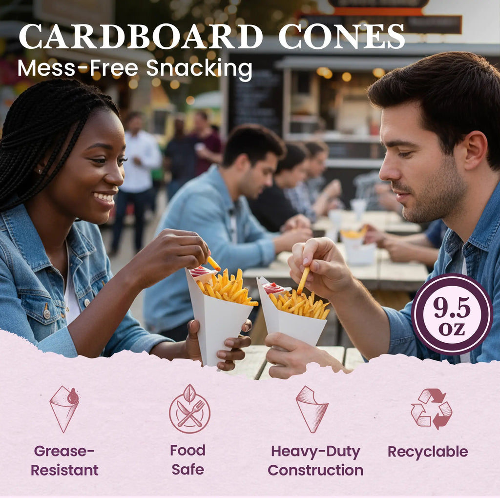 CARDBOARD CONES
Mess-Free Snacking