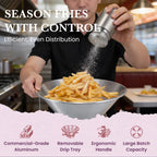 SEASON FRIES WITH CONTROL
Efficient, Even Distribution