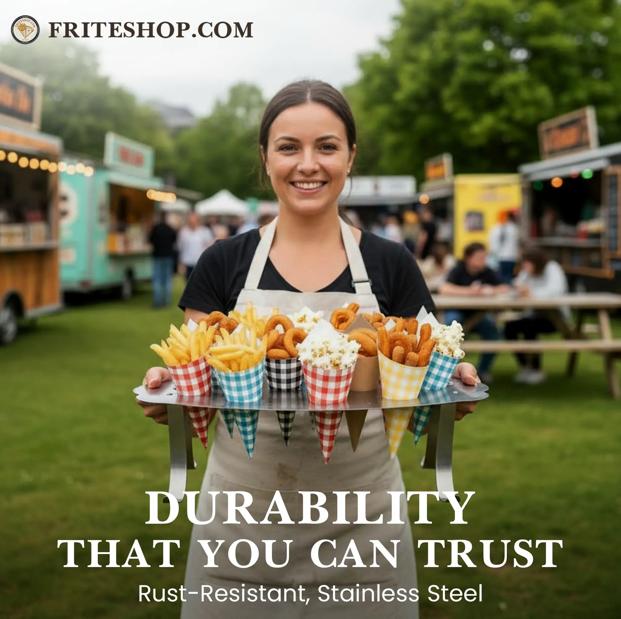 DURABILITY THAT YOU CAN TRUST
Rust-Resistant, Stainless Steel