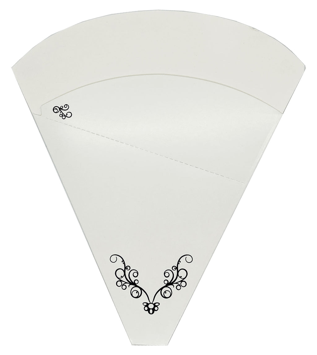 Large Size Crepe French Holder Victorian Design - Perforated 250 GRAM Cardboard