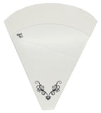Large Size Crepe French Holder Victorian Design - Perforated 250 GRAM Cardboard