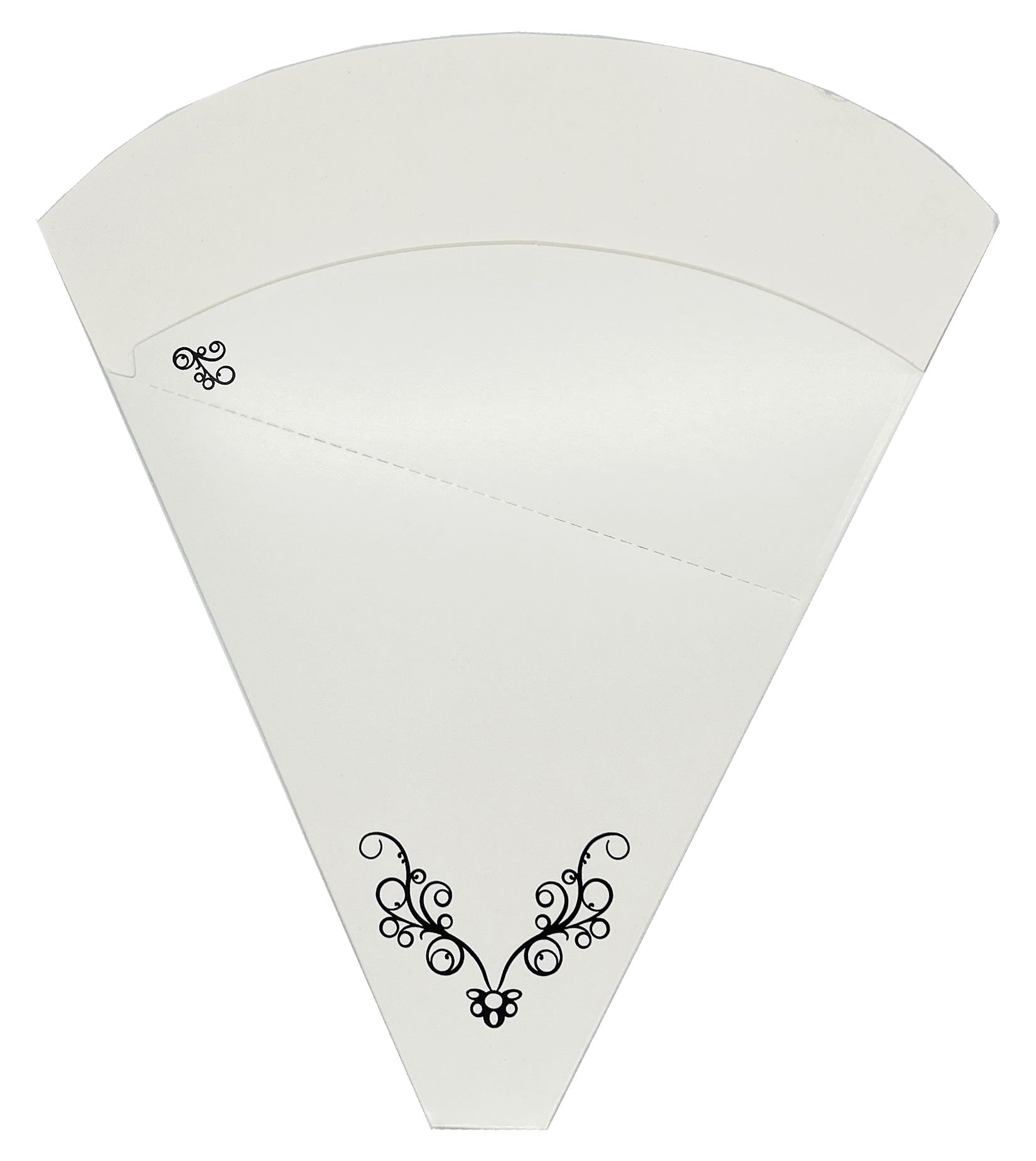 Large Size Crepe French Holder Victorian Design - Perforated 250 GRAM Cardboard