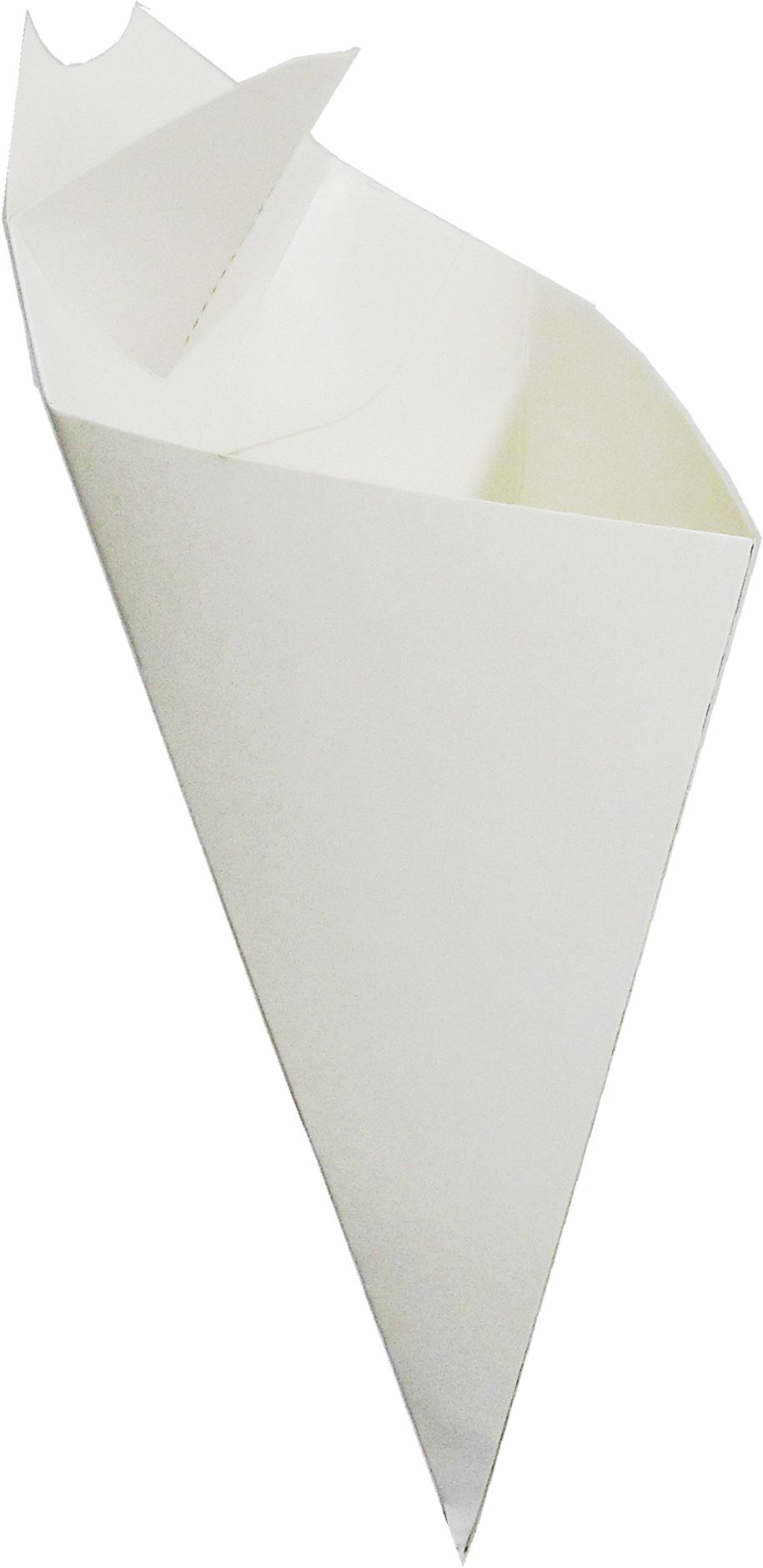 Cardboard Cone With Built In Sauce Container, holds 5.5 oz.