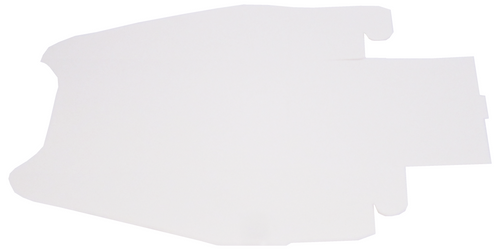 Belgian Waffle Tray  White. Ships flat, simple to fold & serve.