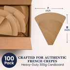 CRAFTED FOR AUTHENTIC FRENCH CREPES
Heavy-Duty 300g Cardboard