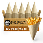 K18 LARGE SIZE
ECO BROWN PAPER CONES
100 Pack
9.5 oz