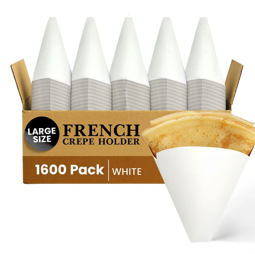 LARGE SIZE
FRENCH CREPE HOLDER
1600 Pack
WHITE
