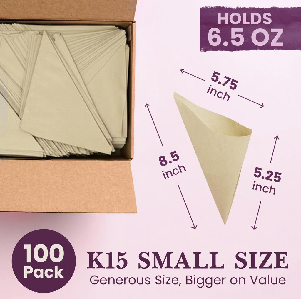 100 Pack
K15 SMALL SIZE
Generous Size, Bigger on Value