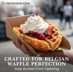 CRAFTED FOR BELGIAN WAFFLE PERFECTION
Easy Access Front Opening