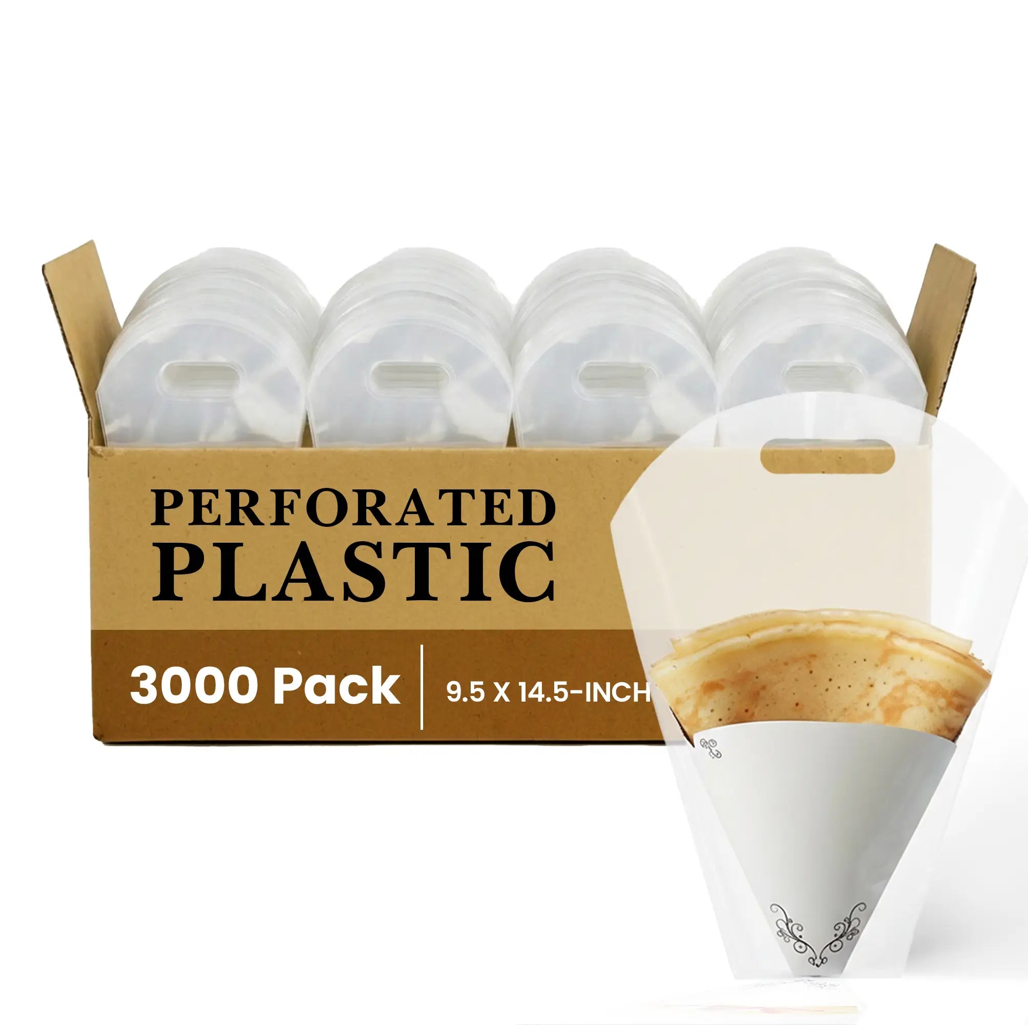 PERFORATED PLASTIC
3000 Pack
9.5 X 14.5-INCH