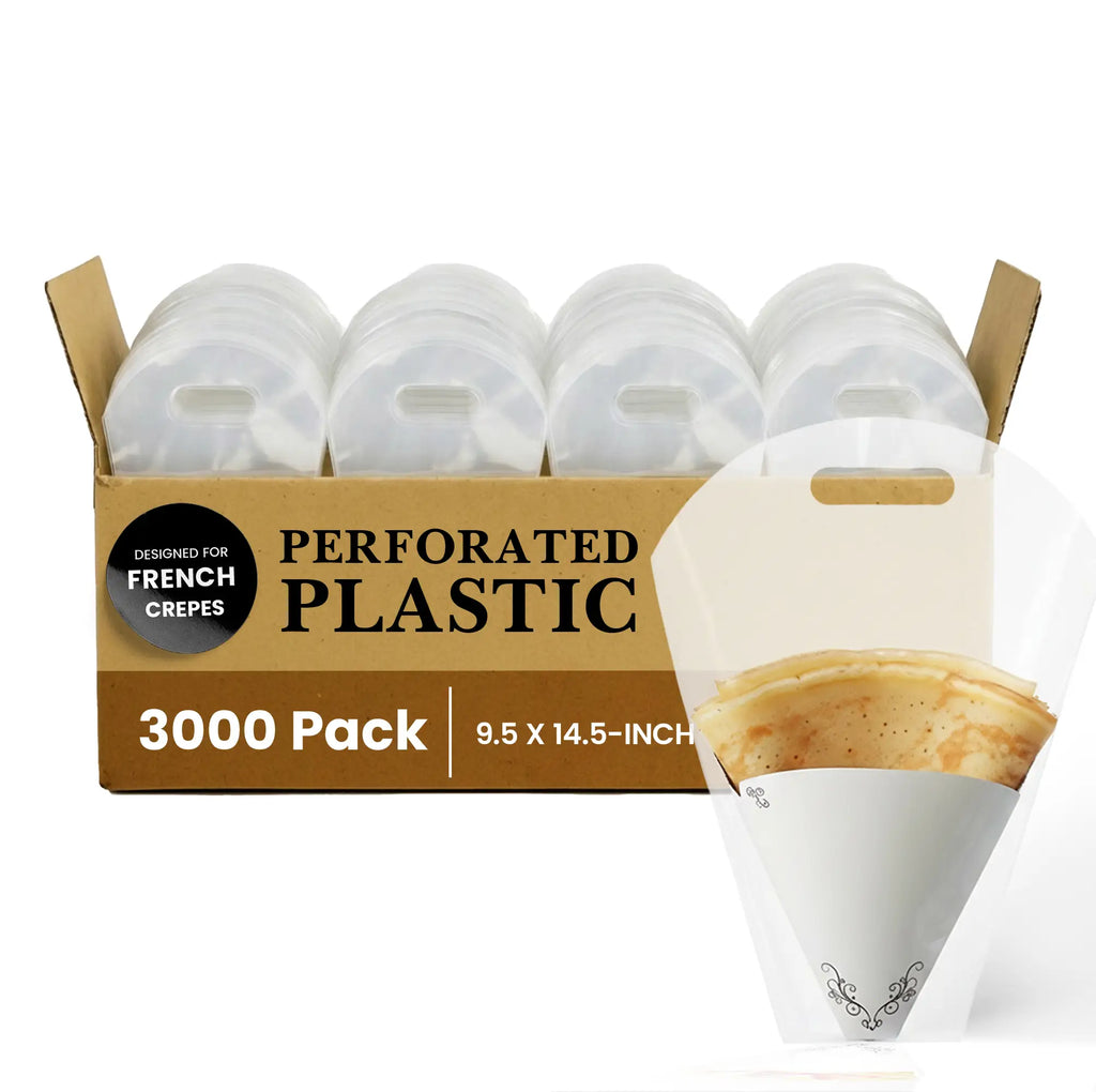 FRENCH CRETES
PERFORATED PLASTIC
3000 Pack
9.5 X 14.5-INCH