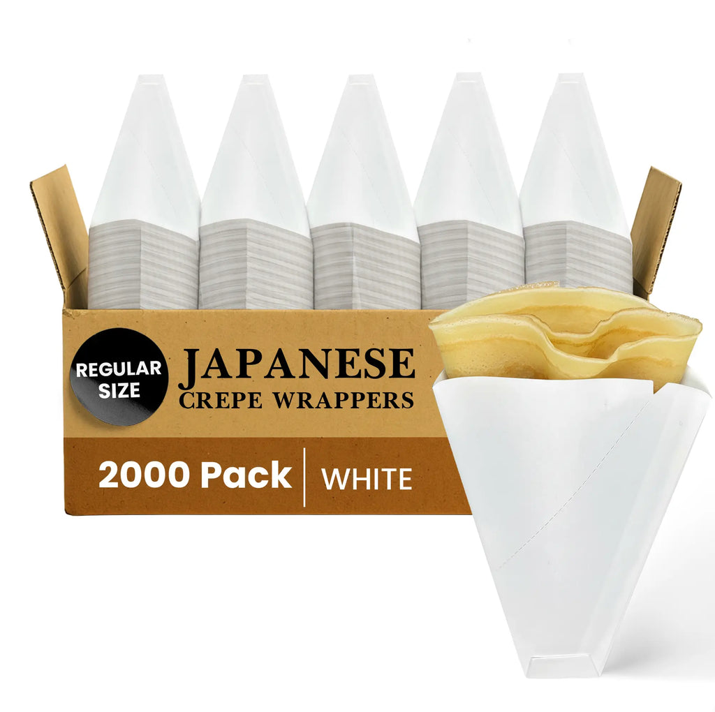 REGULAR SIZE
JAPANESE
CREPE WRAPPERS
2000 Pack
WHITE