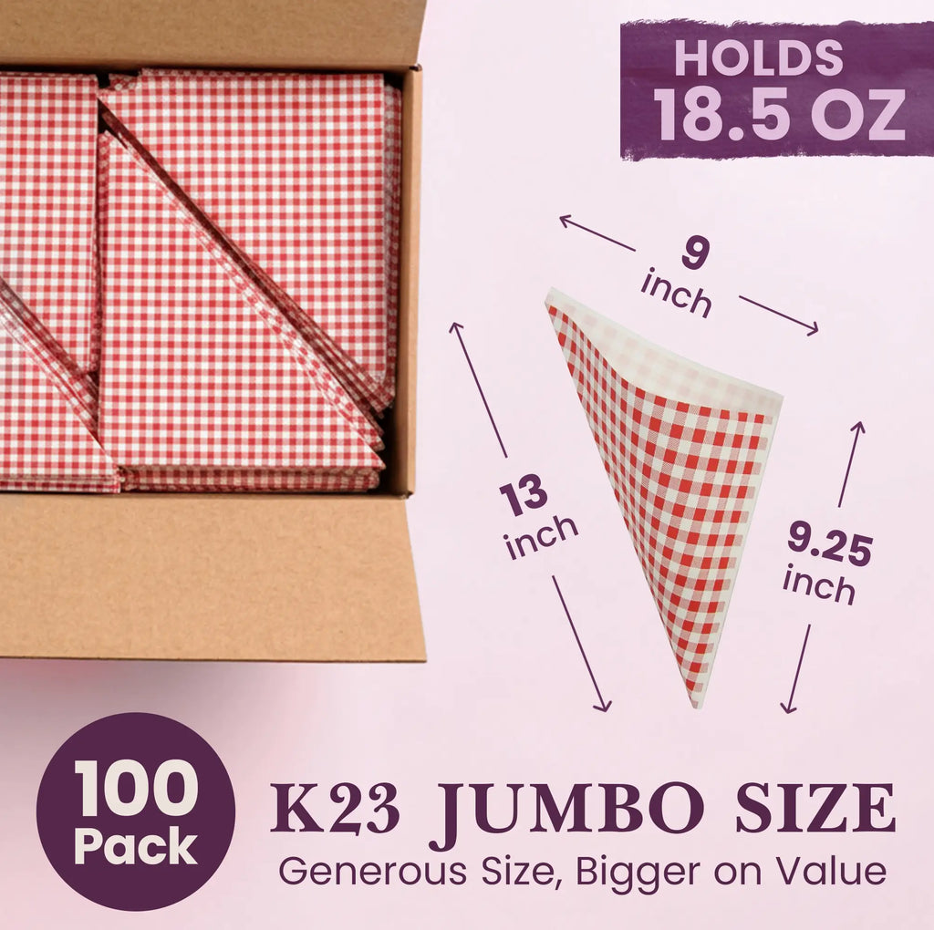 100
K23 JUMBO SIZE
Generous Size, Bigger on Value