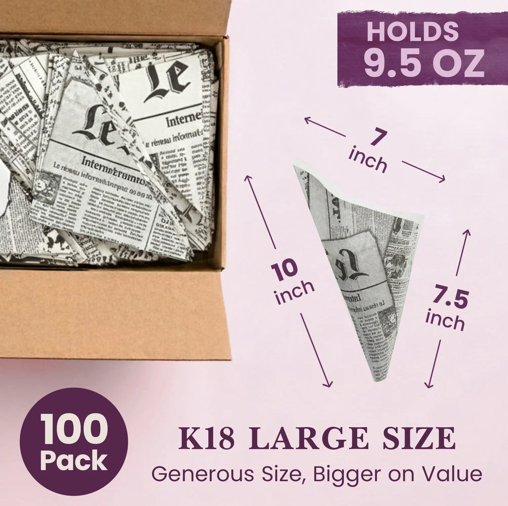 100 Pack
K18 LARGE SIZE
Generous Size, Bigger on Value
