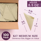 100 Pack
K17 MEDIUM SIZE
Generous Size, Bigger on Value
