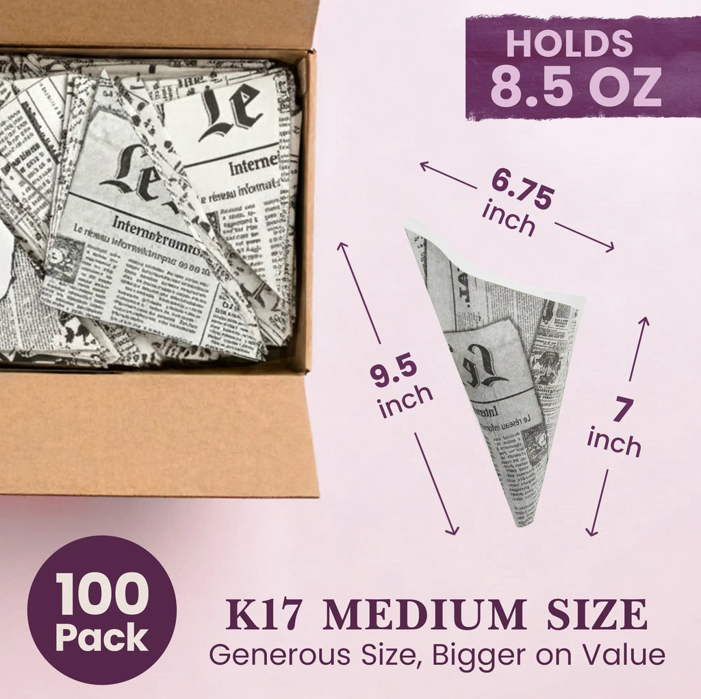 100 Pack
K17 MEDIUM SIZE
Generous Size, Bigger on Value