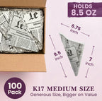 100 Pack
K17 MEDIUM SIZE
Generous Size, Bigger on Value